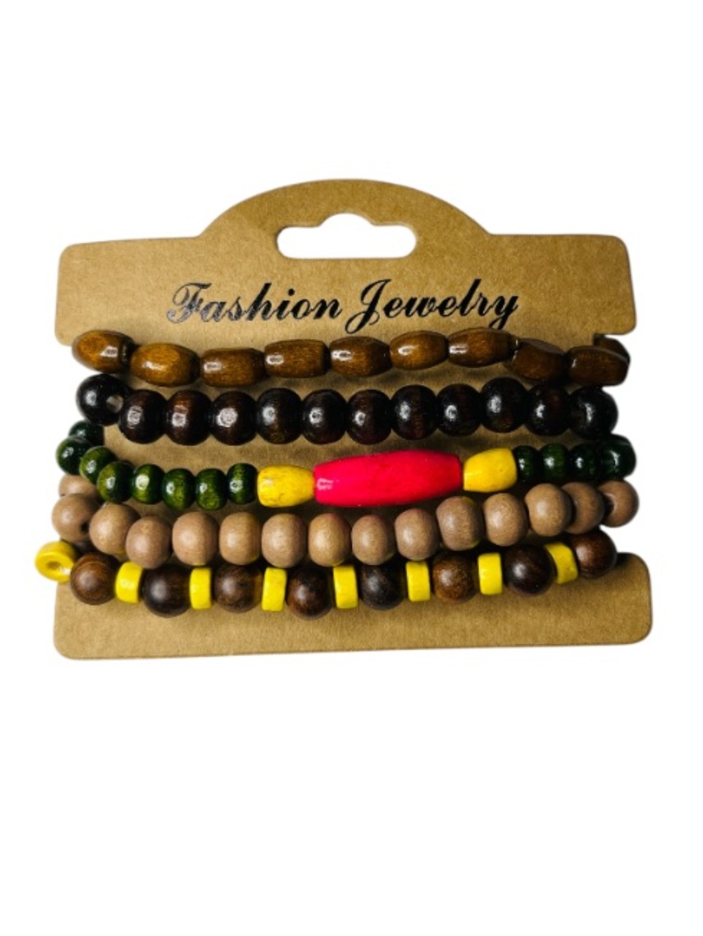 2 for $10 NWT Fashion Jewelry Men's Brown Beaded Bracelet Set
